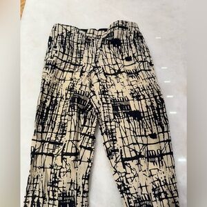 J Brand Black and Cream Patterned Chinos